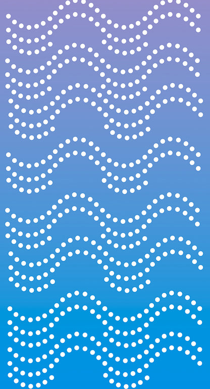 Dotty Waves Stencil