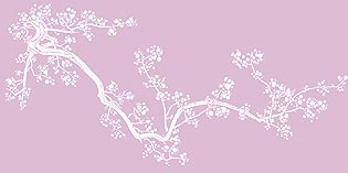 Large Cherry Blossom Stencil