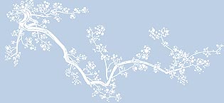 Large Cherry Blossom Stencil