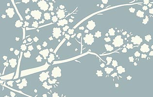 Large Cherry Blossom Stencil