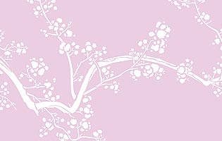 Large Cherry Blossom Stencil