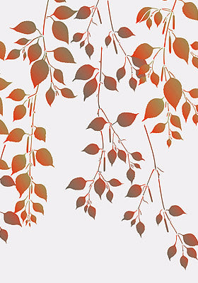 Falling Leaves Theme Pack Stencil