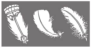 Feathers Theme Pack Stencil