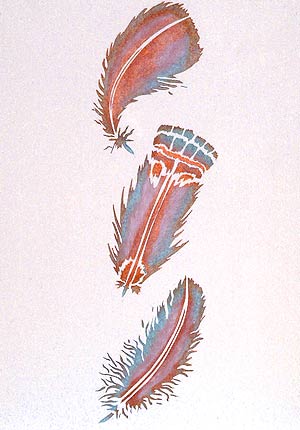 Feathers Theme Pack Stencil