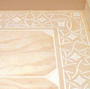 Moroccan Filigree Border and Corner Stencil