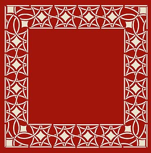 Moroccan Filigree Border and Corner Stencil