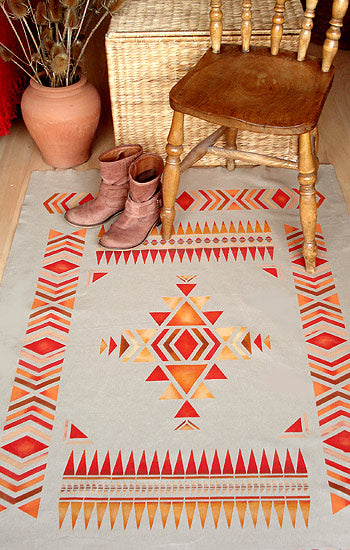 Navajo Intarsia Stencil