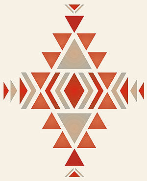 Small Navajo Firecreek Stencil