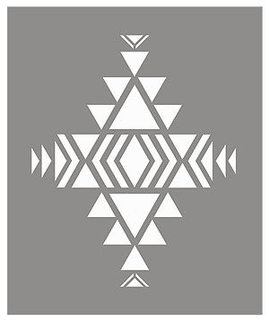 Small Navajo Firecreek Stencil