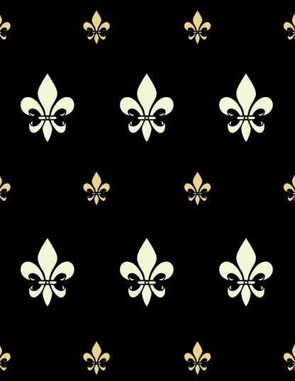 Simple Fleur de Lys Stencil