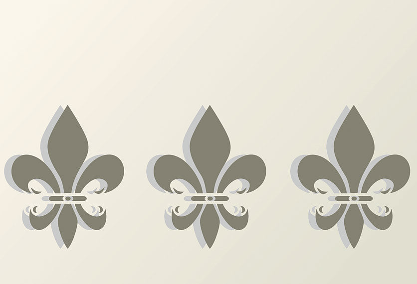 Simple Fleur de Lys Stencil