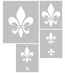 Simple Fleur de Lys Stencil