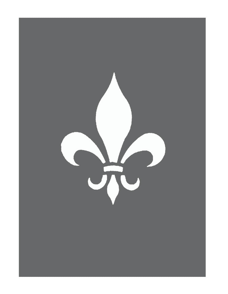 Mini Fleur de Lys Stencil