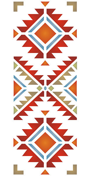 Navajo Four Corners Stencil