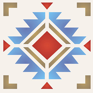 Navajo Four Corners Stencil