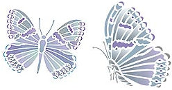 Garden Butterflies Stencil