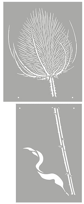 Giant Wild Teasel Stencil 1