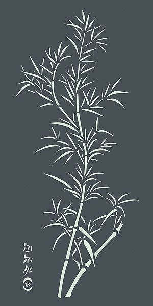 Graceful Bamboo Stencil