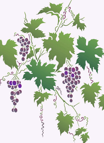 Large Grapevine Stencil