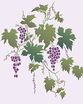 Grapevine Stencil