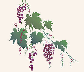 Grapevine Stencil