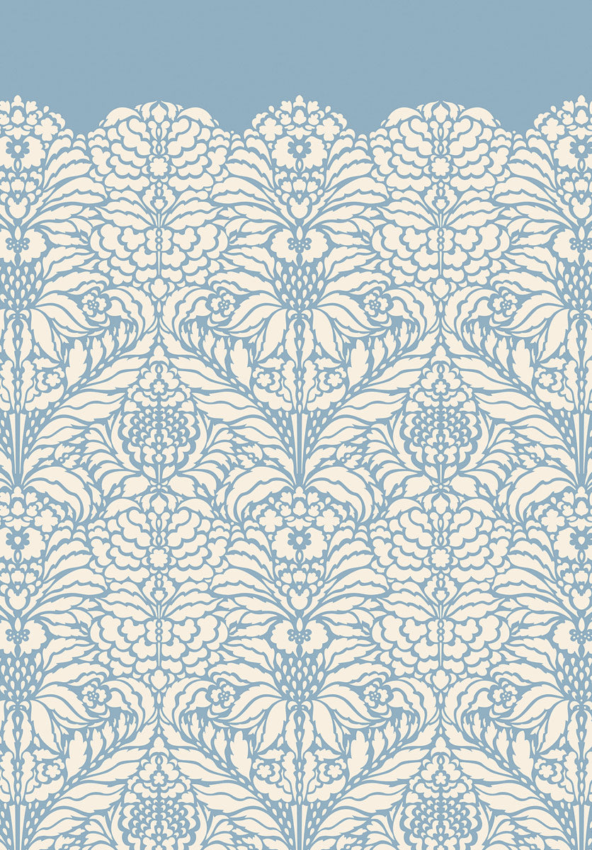 Indian Floral Damask Stencil