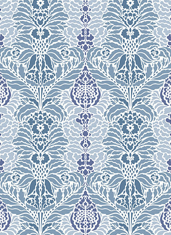 Indian Floral Damask Stencil