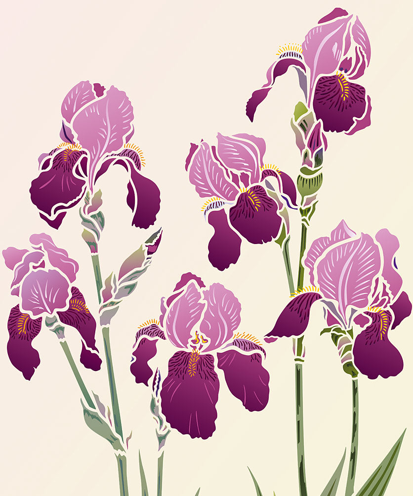 Iris Stencil 1