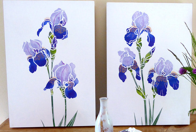 Iris Stencils 1 and 2