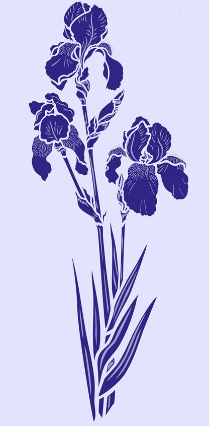 Iris Stencil 2