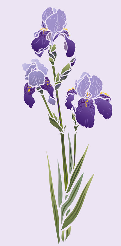 Iris Stencil 2