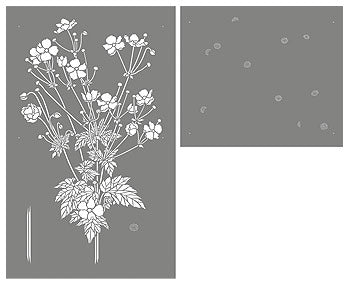 Japanese Anemone Flower Stencil