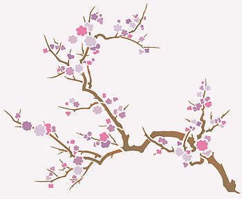 Japanese Blossom Stencil