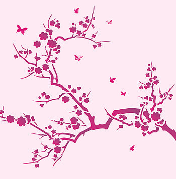 Japanese Blossom Stencil