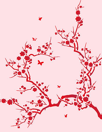 Japanese Blossom Stencil