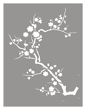 Japanese Blossom Stencil