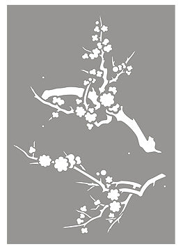 Japanese Blossom Stencil