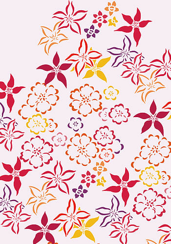 Japanese Flowers Theme Pack Stencil