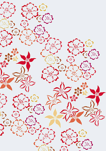 Japanese Flowers Theme Pack Stencil