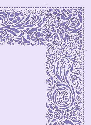 Lace Border and Corner Stencil