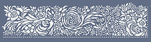 Lace Border and Corner Stencil