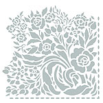 Lace Border and Corner Stencil