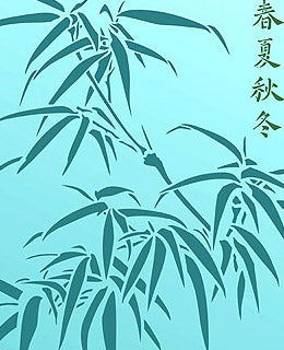 Large Chinese Bamboo Stencil