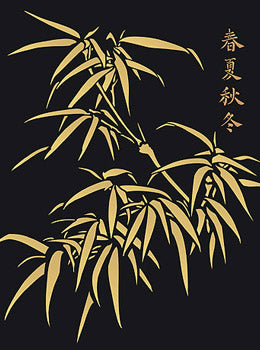 Large Chinese Bamboo Stencil