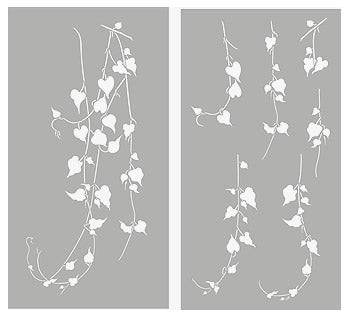 Large Garden Vine Stencil