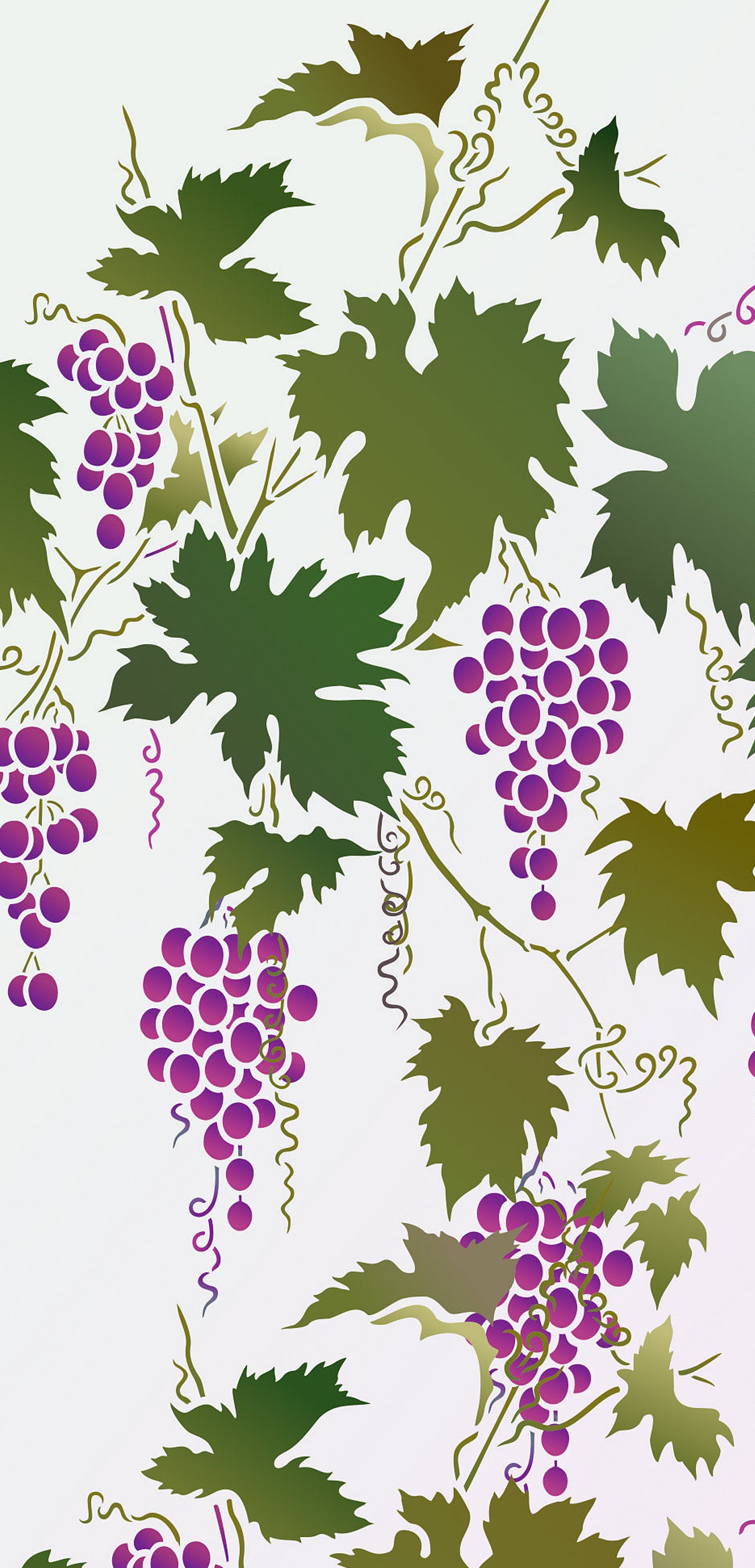 Large Grapevine Stencil