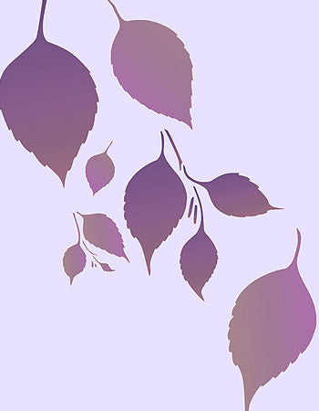 Large Leaves Theme Pack Stencil