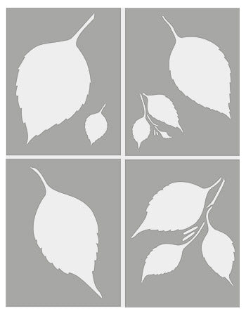 Large Leaves Theme Pack Stencil