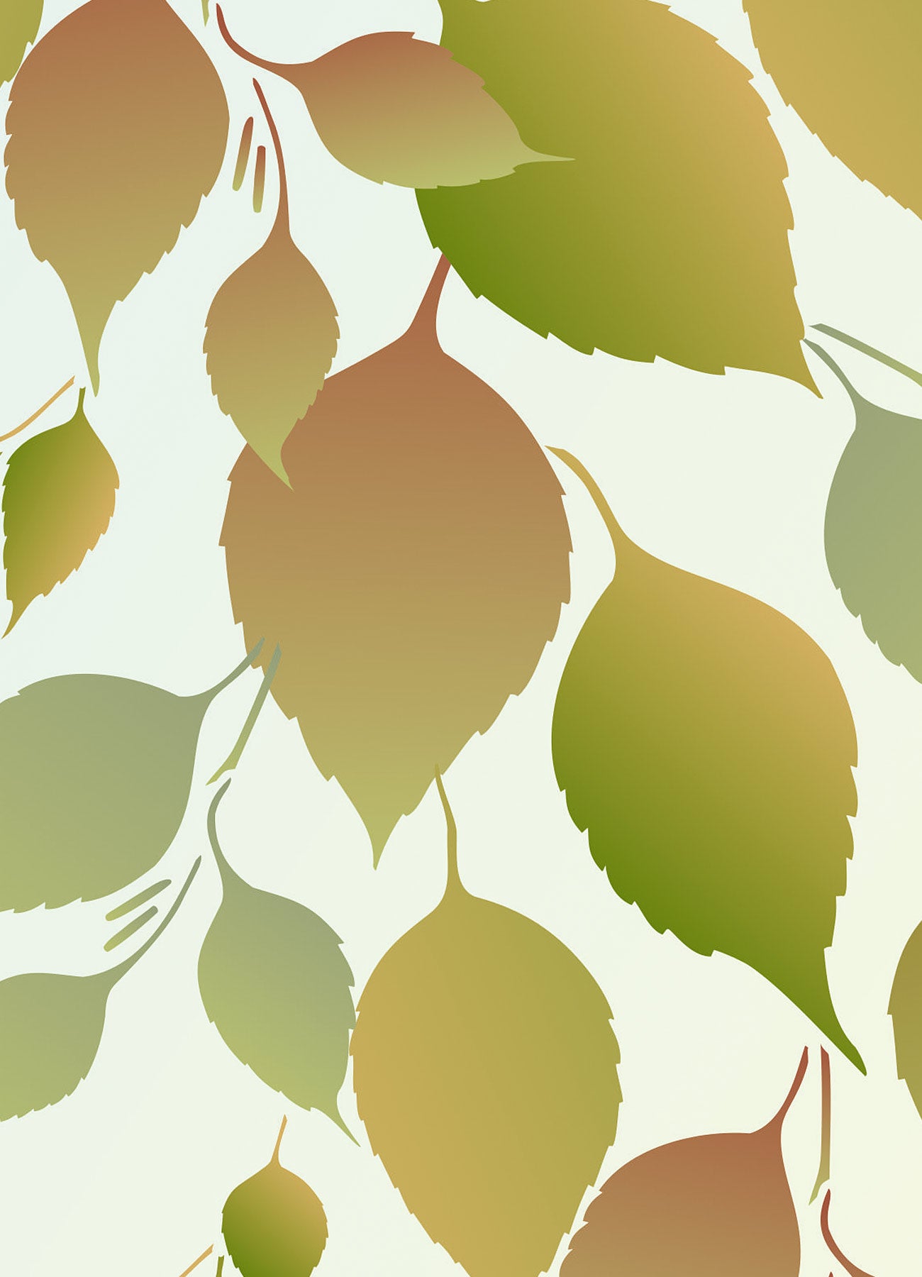 Large Leaves Theme Pack Stencil