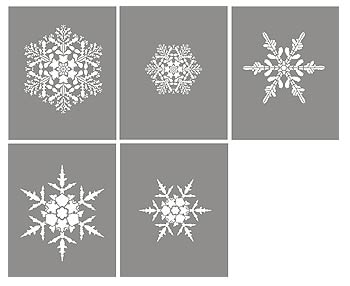 Large Snowflakes Theme Pack Stencil